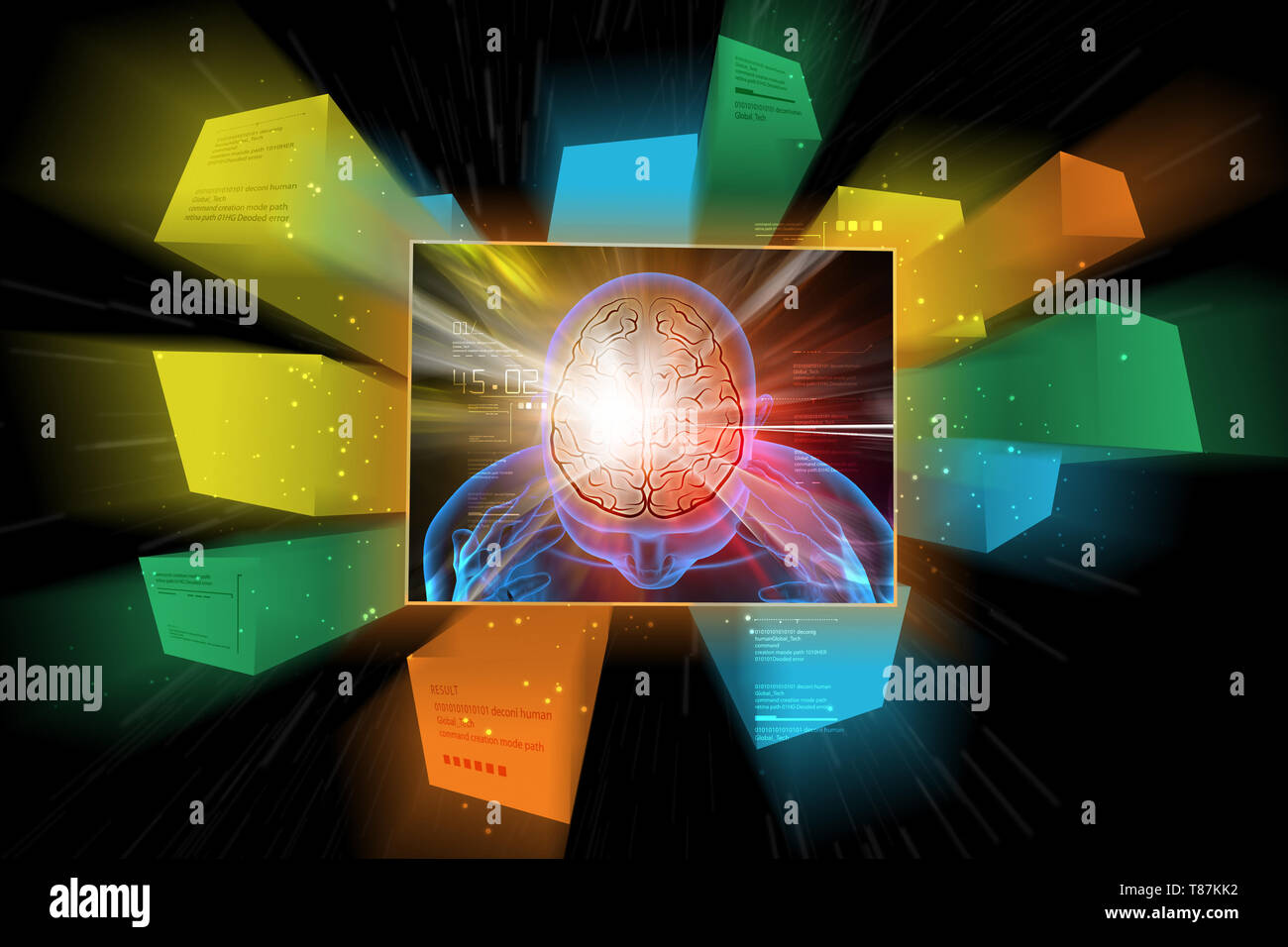 human brain development concept Stock Photo - Alamy