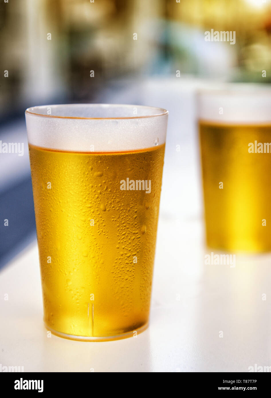 Plastic cups of beer hires stock photography and images Alamy