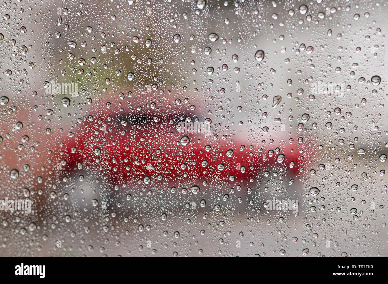 Wet glass window in rainy season day hi-res stock photography and ...