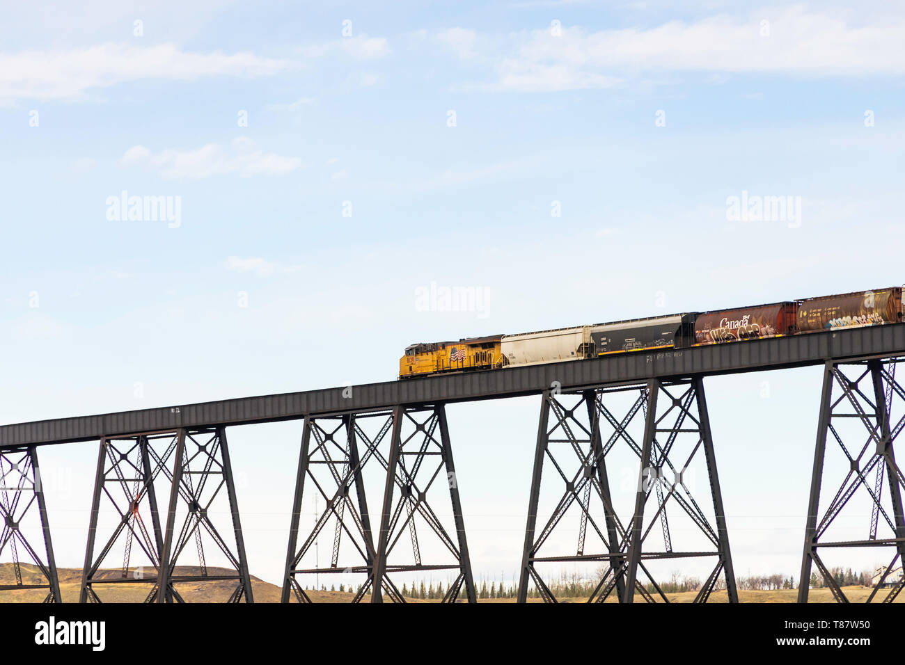 April 7 2019 Lethbridge , Alberta Canada Canadian Pacific Railway