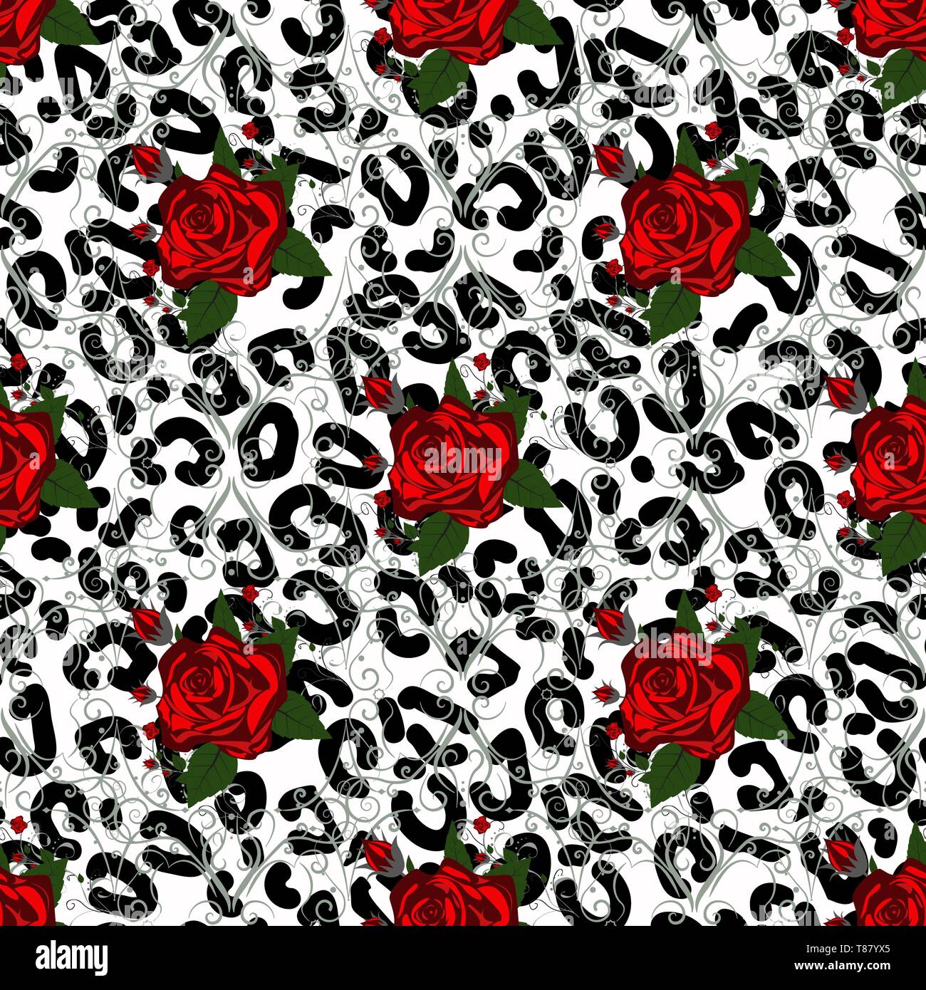 cheetah print and red
