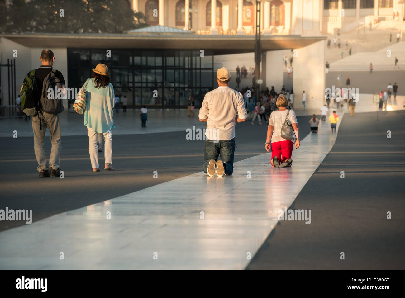 pilgrimage Fatima portugal Stock Photo