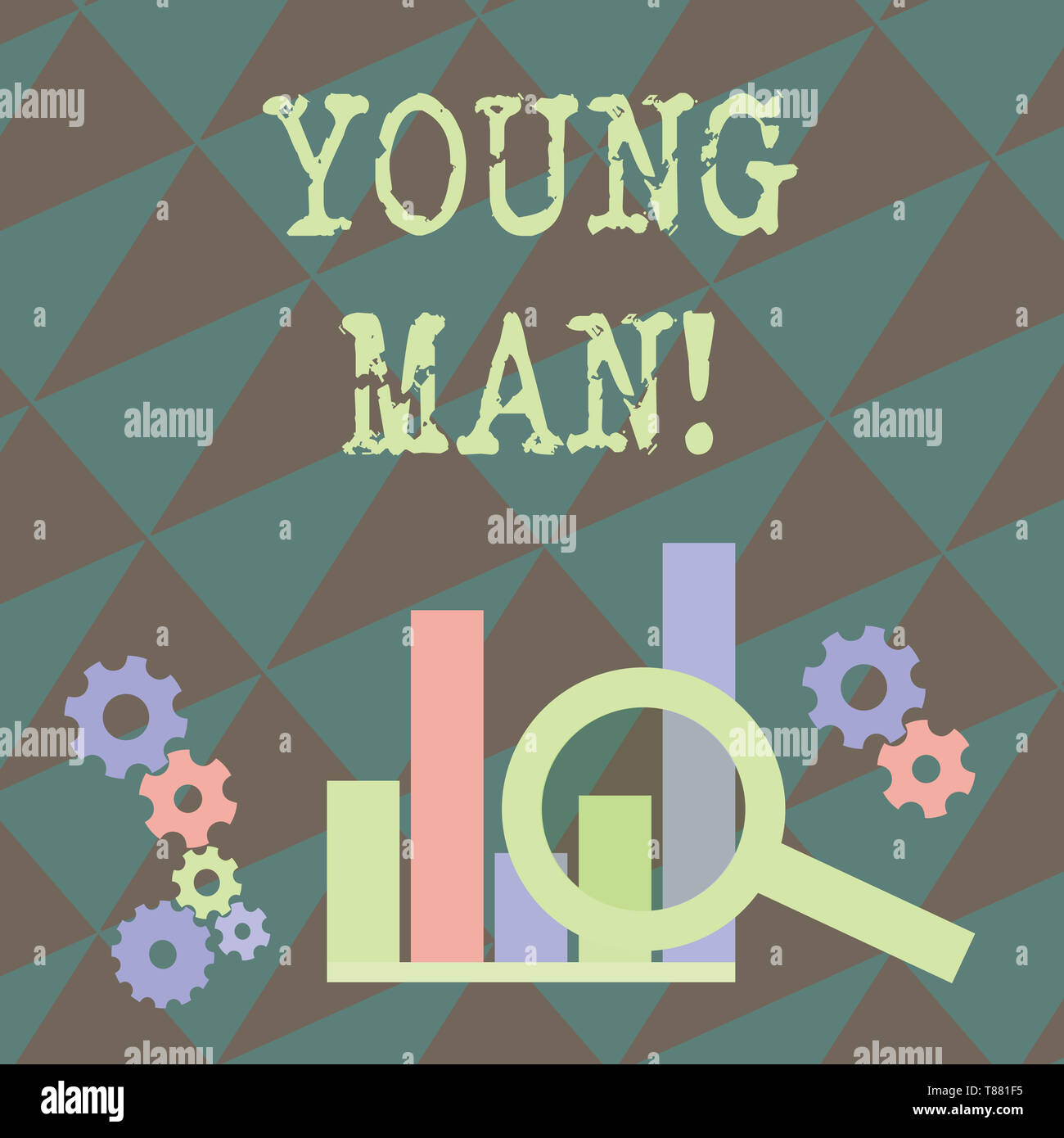 Writing note showing Young Analysis. Business concept for uses a ...