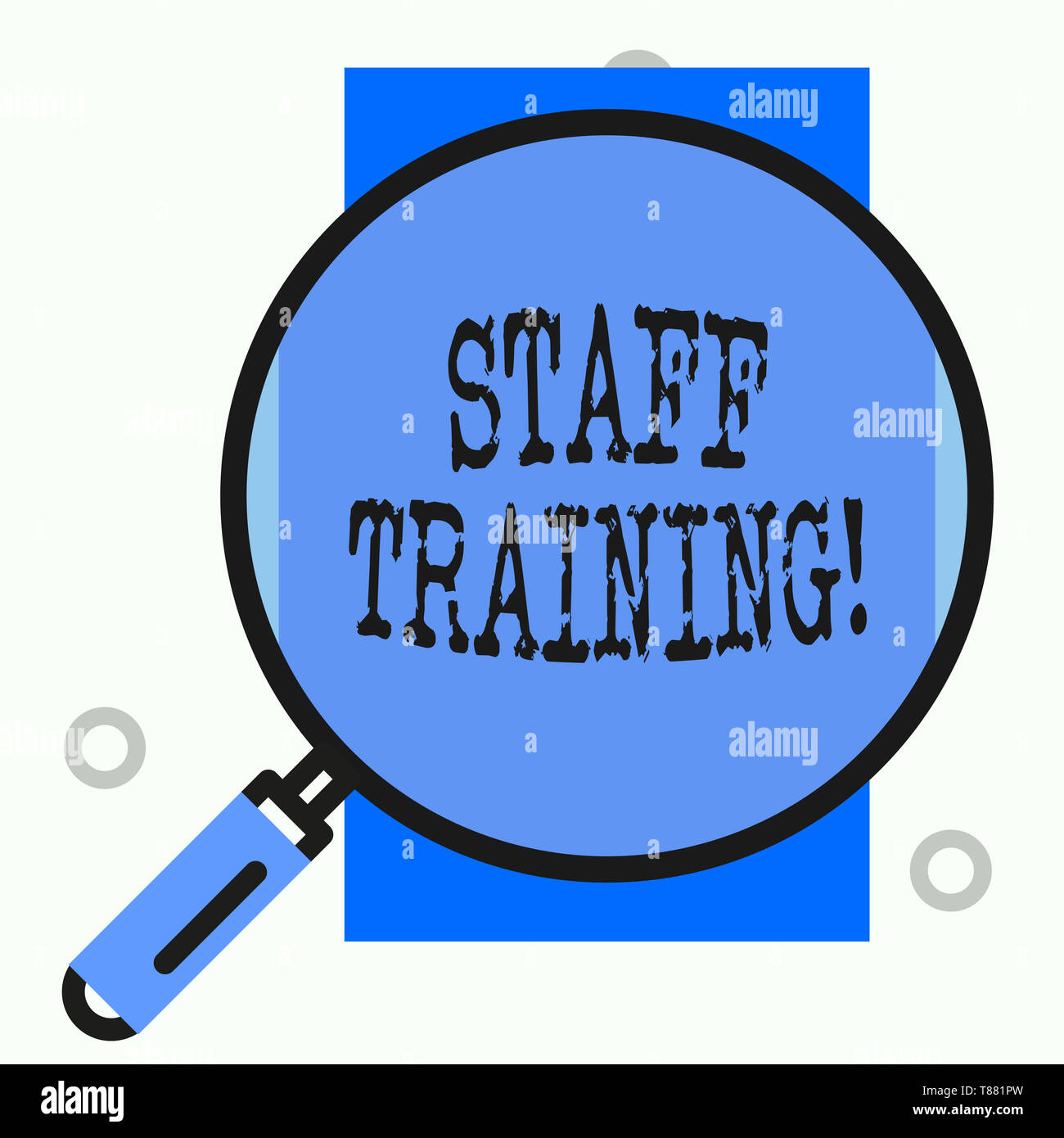 Text sign showing Staff Training. Business photo showcasing program that is designed to increase the technical skills Stock Photo