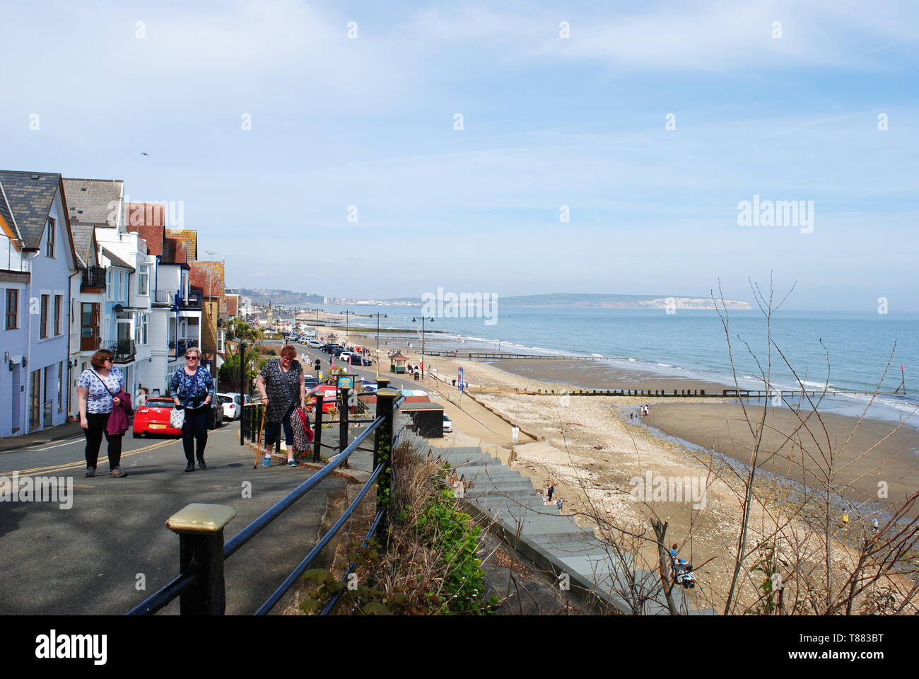 Shanklin seafront, Isle of Wight, UK Stock Photo