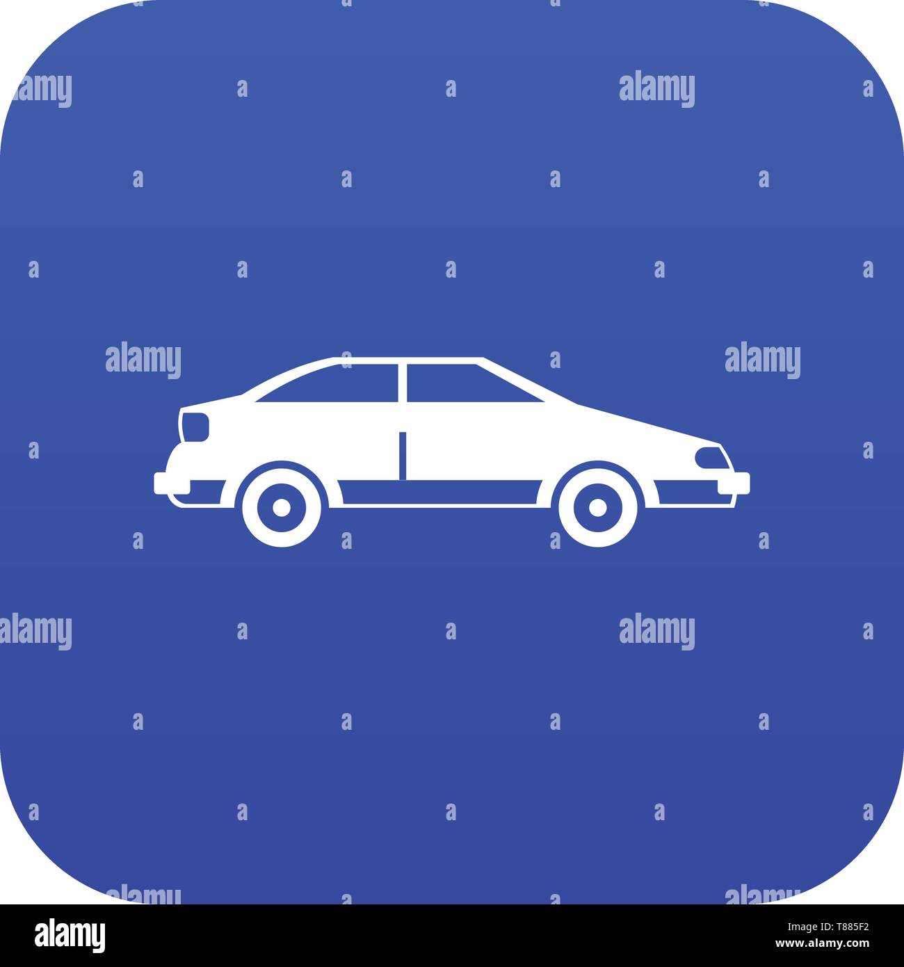 Car icon digital blue Stock Vector Image & Art - Alamy