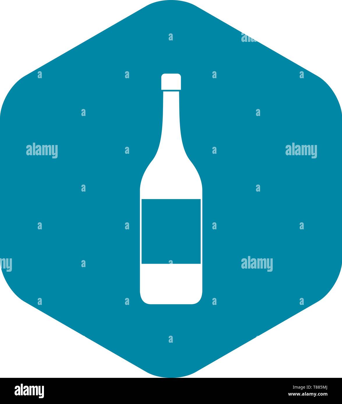 Wine bottle icon, simple style Stock Vector Image & Art - Alamy