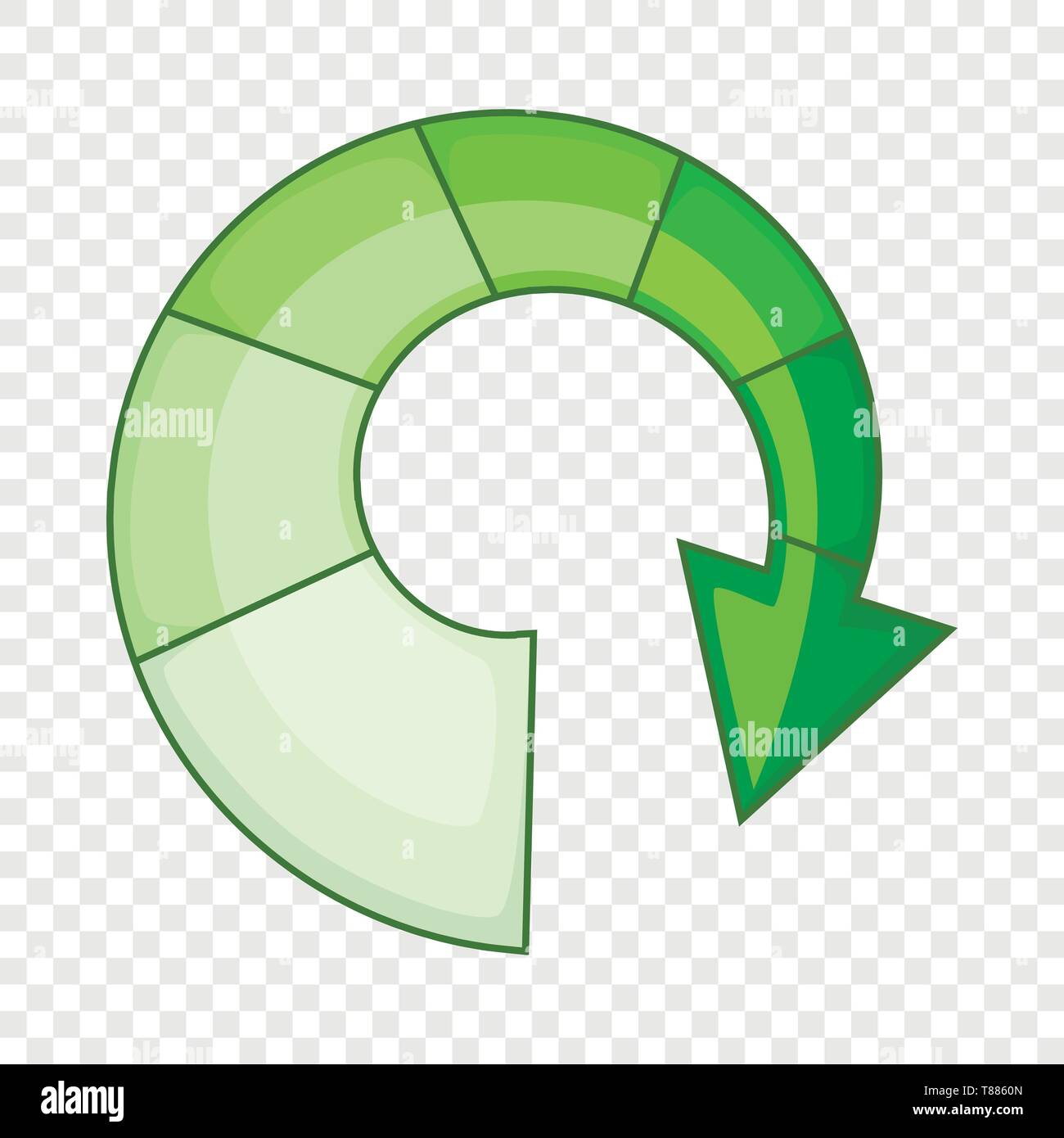 Green spiral arrow icon, cartoon style Stock Vector Image & Art - Alamy