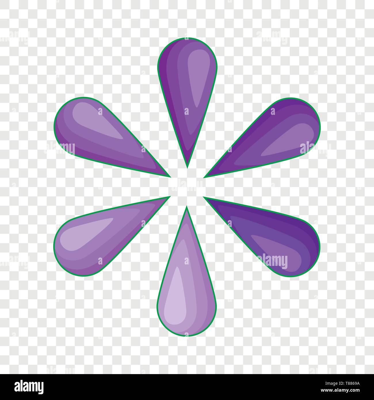 Abstract circle of drops icon, cartoon style Stock Vector Image & Art ...