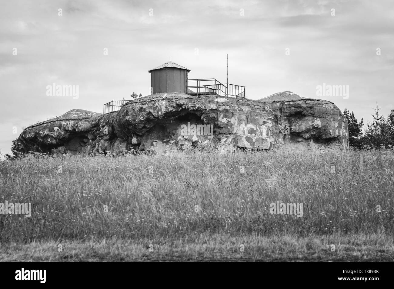 Border fortresses from second second world war in Czech republic Stock Photo