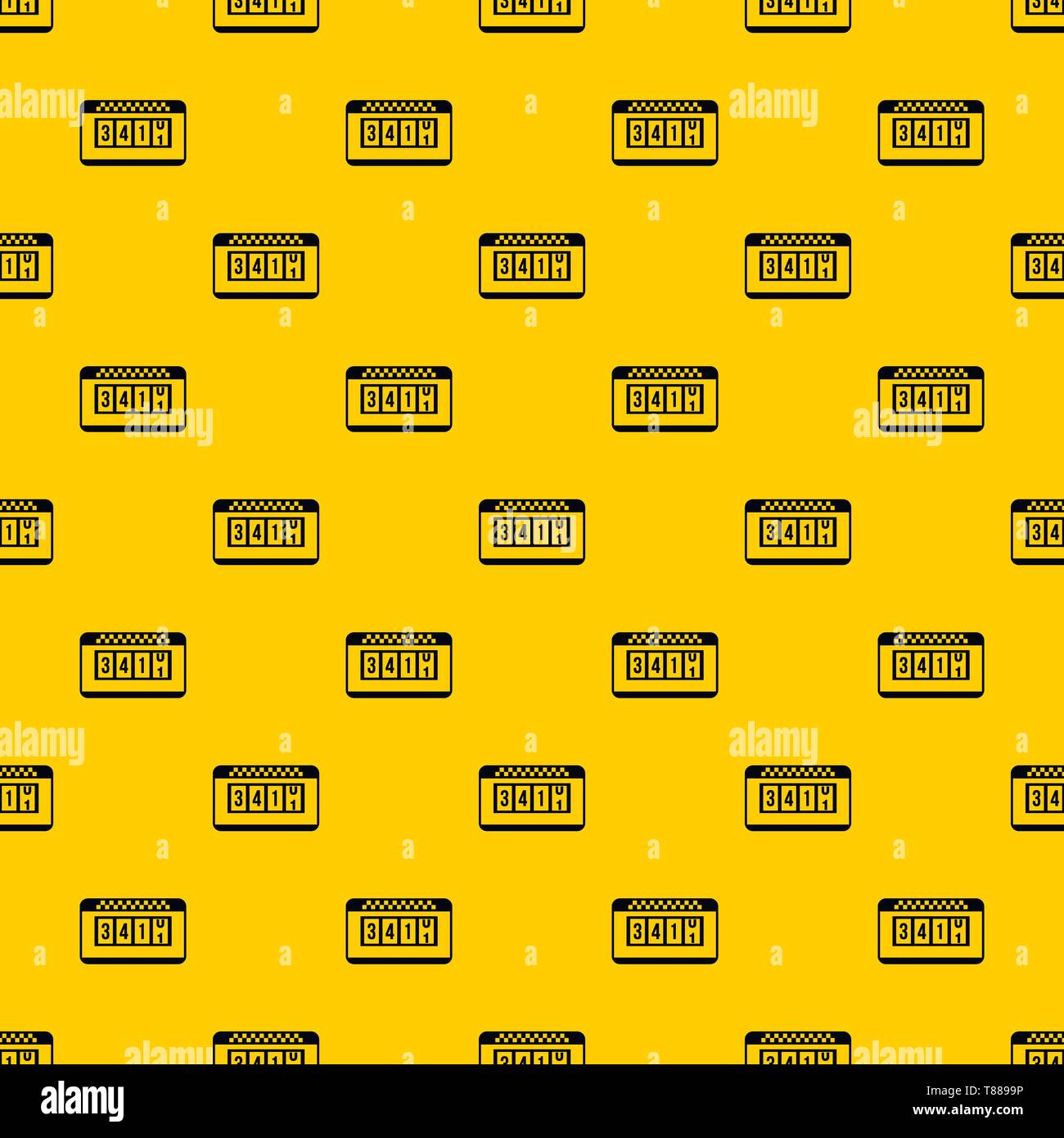 Taximeter pattern vector Stock Vector