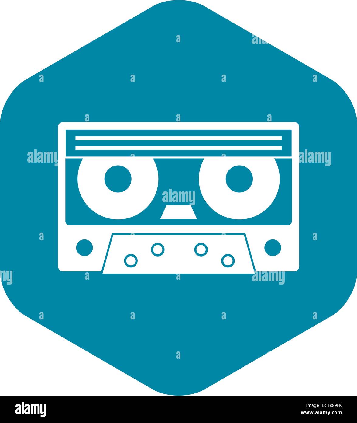 Audio cassette tape icon, simple style Stock Vector Image & Art - Alamy