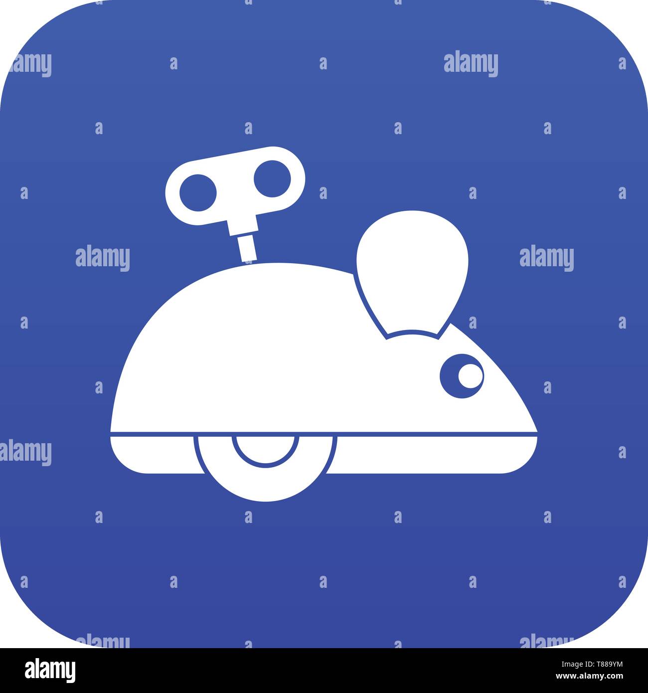 Clockwork mouse icon digital blue Stock Vector Image & Art - Alamy