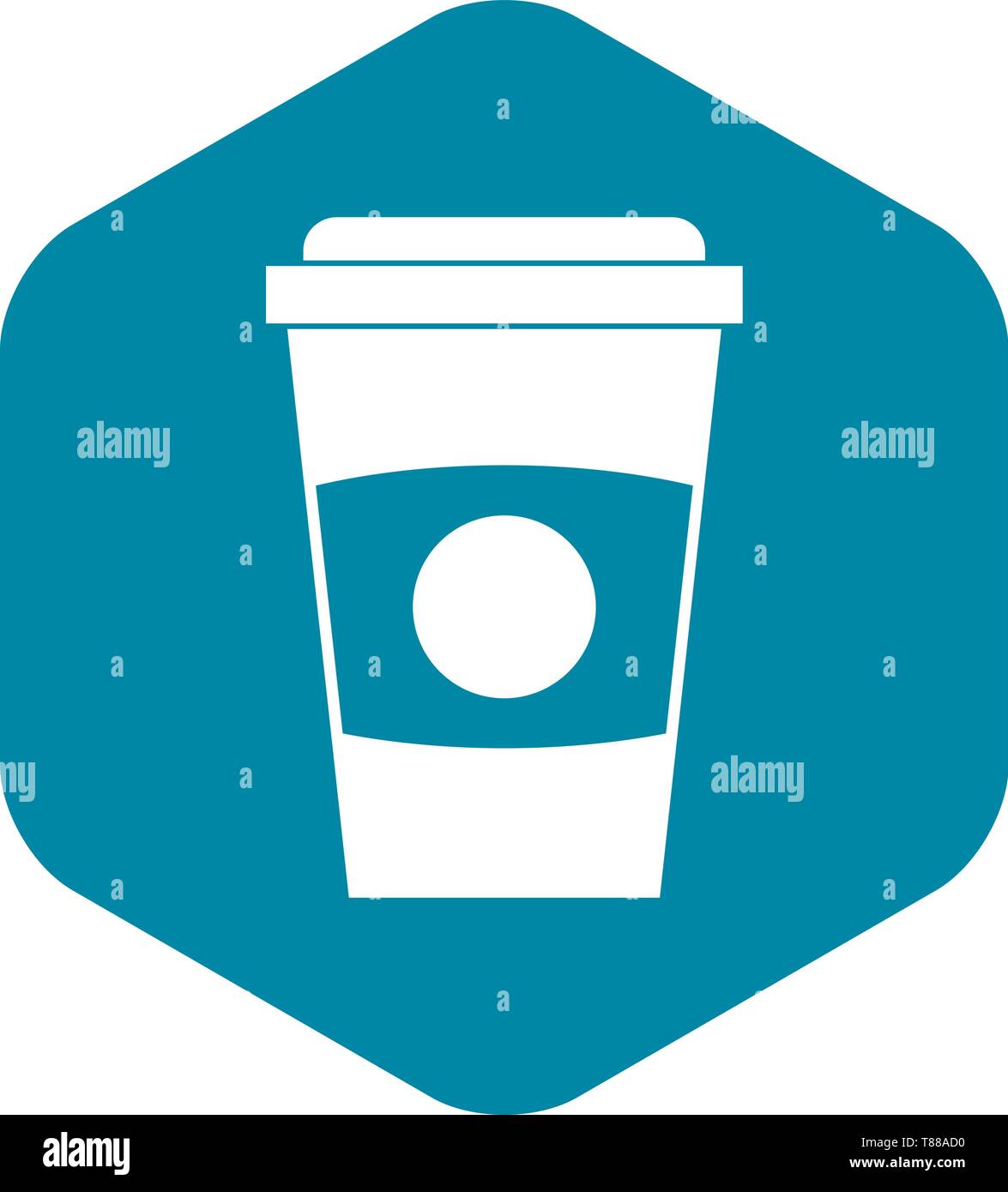 Paper coffee cup icon, simple style Stock Vector Image & Art - Alamy