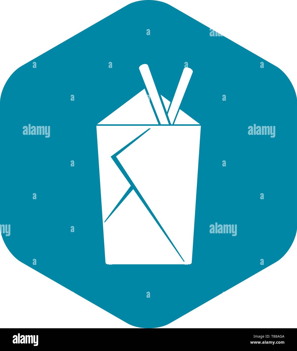 Chinese food box icon, simple style Stock Vector Image & Art - Alamy