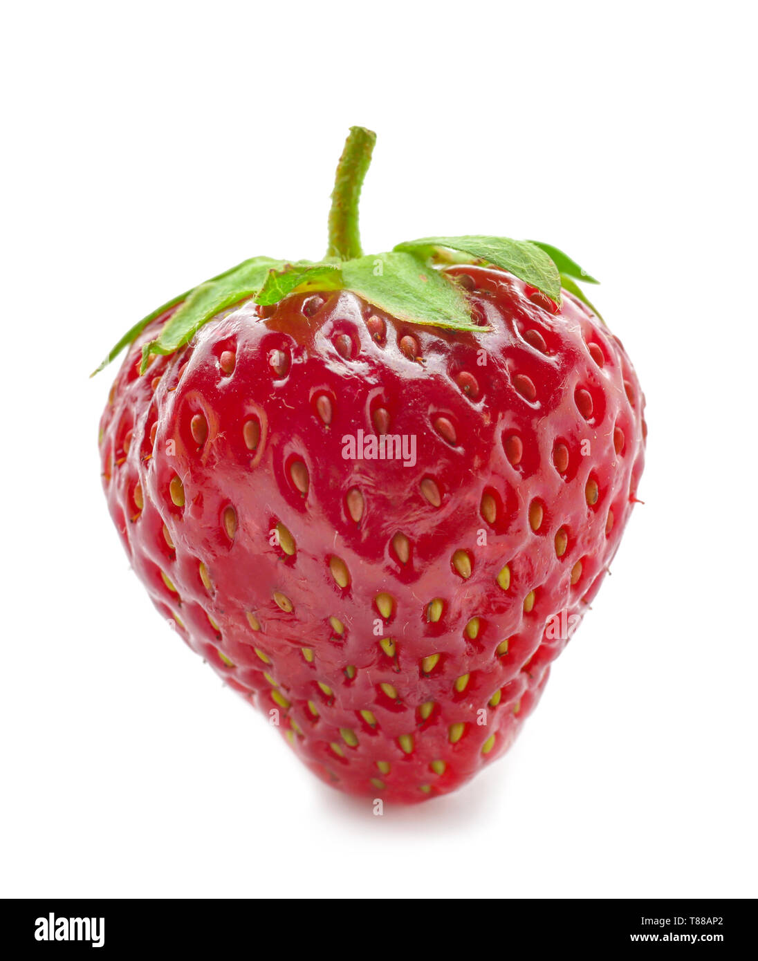 Sweet ripe strawberry on white background Stock Photo - Alamy