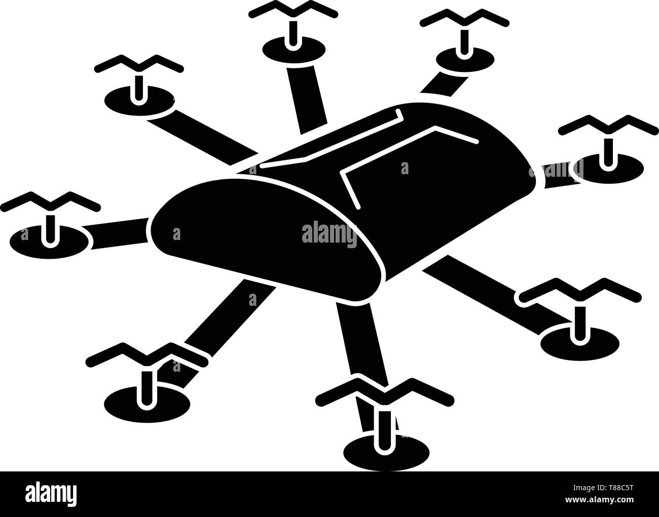 Multi copter drone icon, simple style Stock Vector Image & Art - Alamy