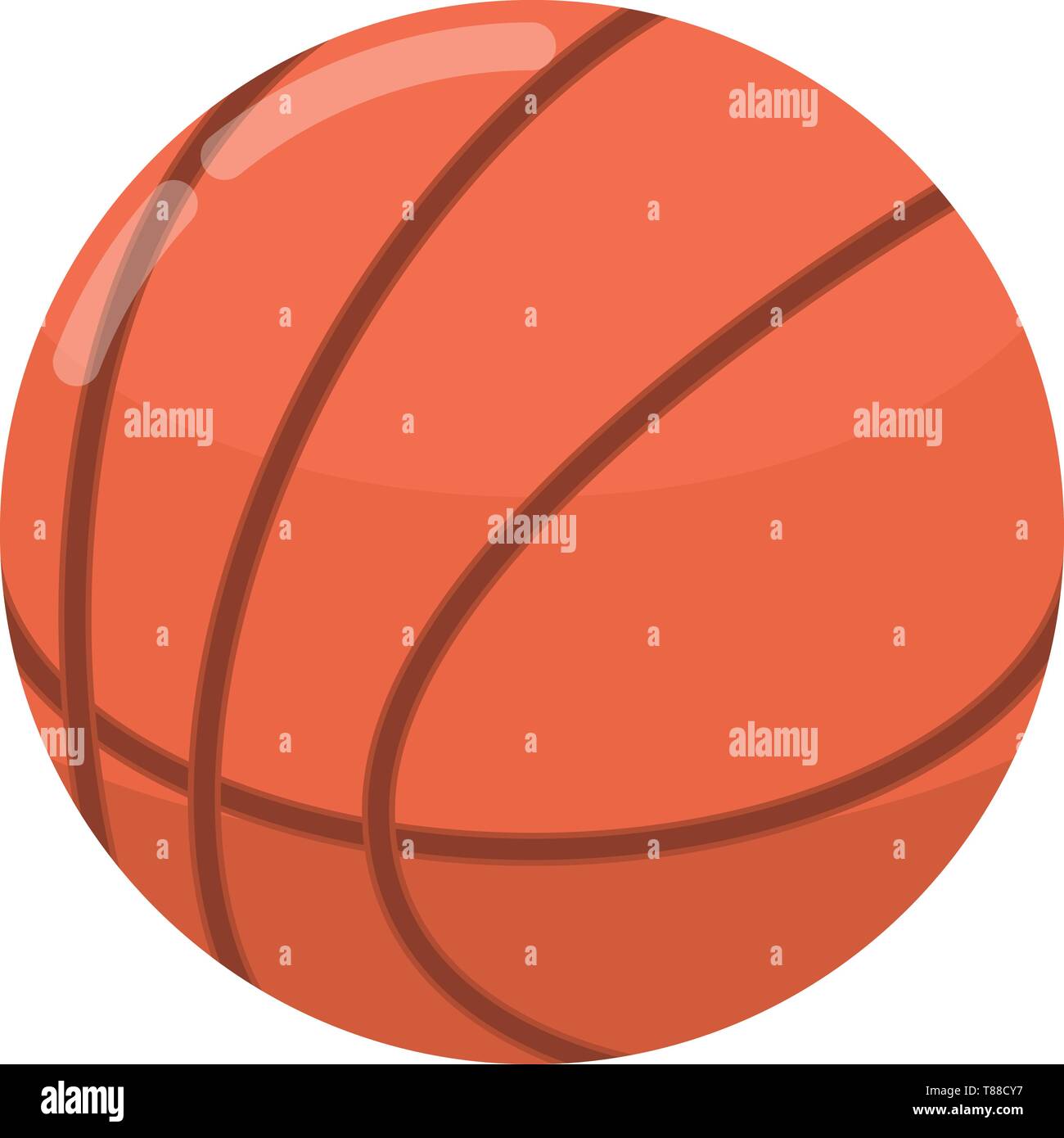 Basketball ball icon, isometric style Stock Vector