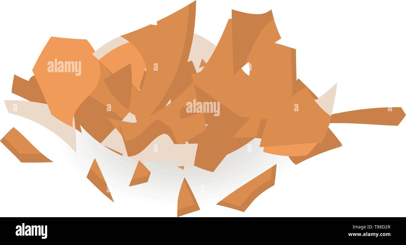 Small parts eggshell icon, isometric style Stock Vector