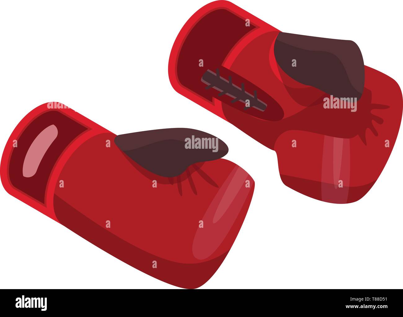 Boxing gloves icon, isometric style Stock Vector
