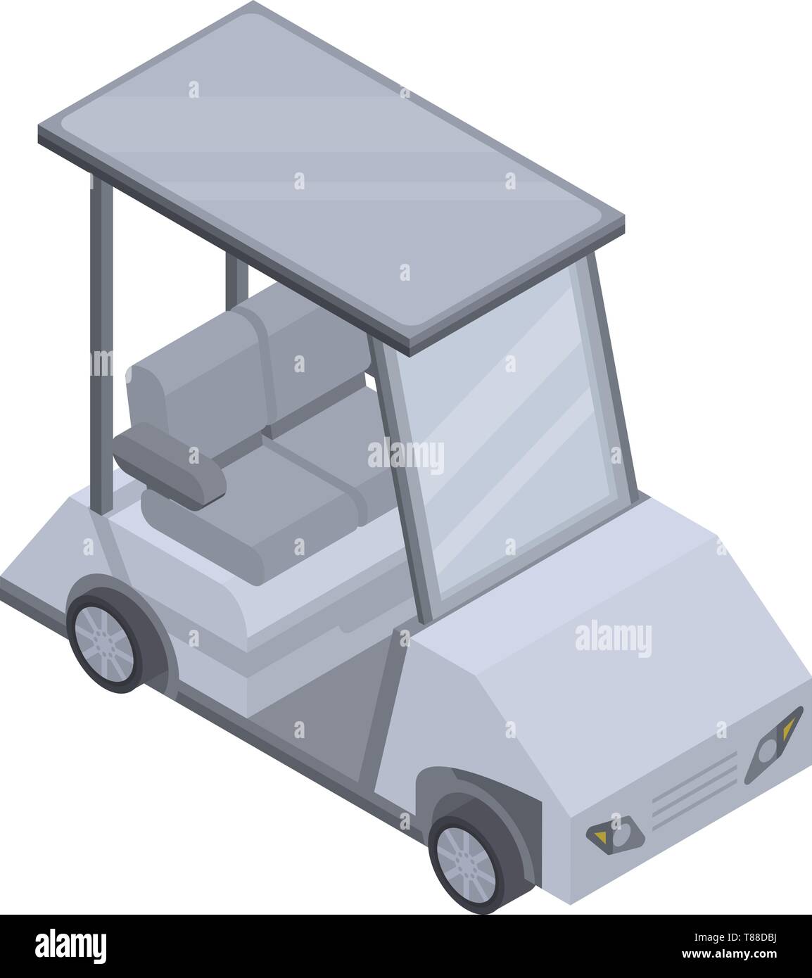 Golf car icon, isometric style Stock Vector
