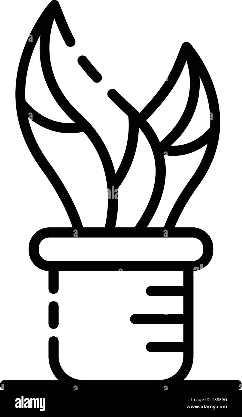 Laboratory plant icon, outline style Stock Vector Image & Art - Alamy