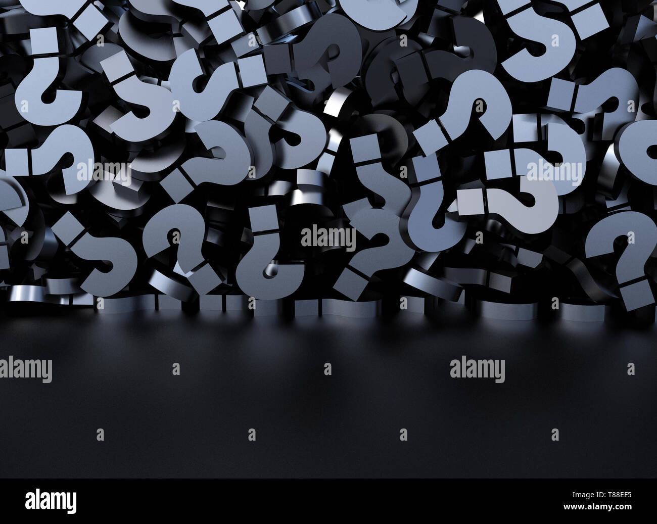 Stacked question marks wall Stock Photo Alamy