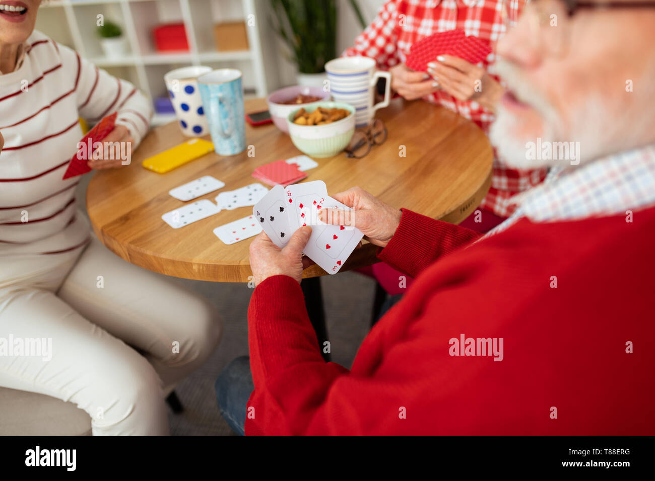 African American seniors playing cards at a senior center in Ardmore PA  Stock Photo - Alamy