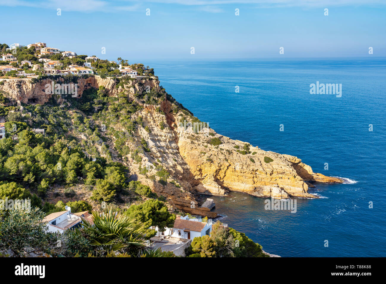 Cap de la Nau, Nao cape in Xabia Javea Mediterranean sea of Alicante Spain  Stock Photo - Alamy