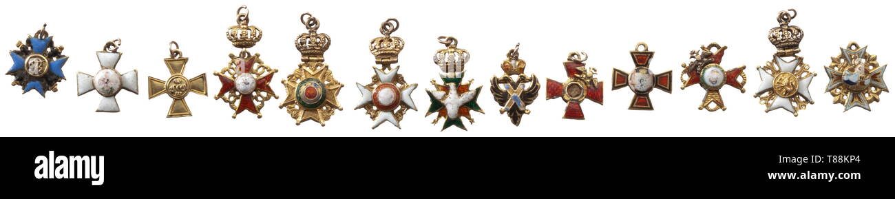 Miniature Orders Of A Royal House Member Circa 1830 13 Miniature