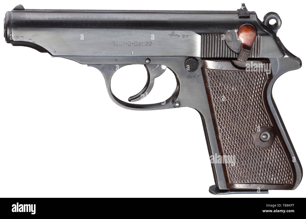 Small arms, pistols, Walther PP Pistol, caliber .22 lfB, East German police, Additional-Rights-Clearance-Info-Not-Available Stock Photo
