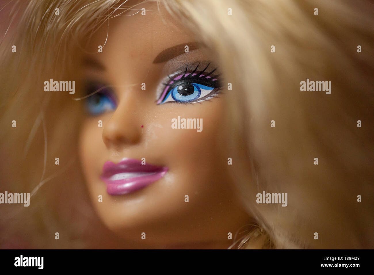 WOODBRIDGE, NEW JERSEY - May 10, 2019: A closeup of a 2000s era Barbie Doll Stock Photo