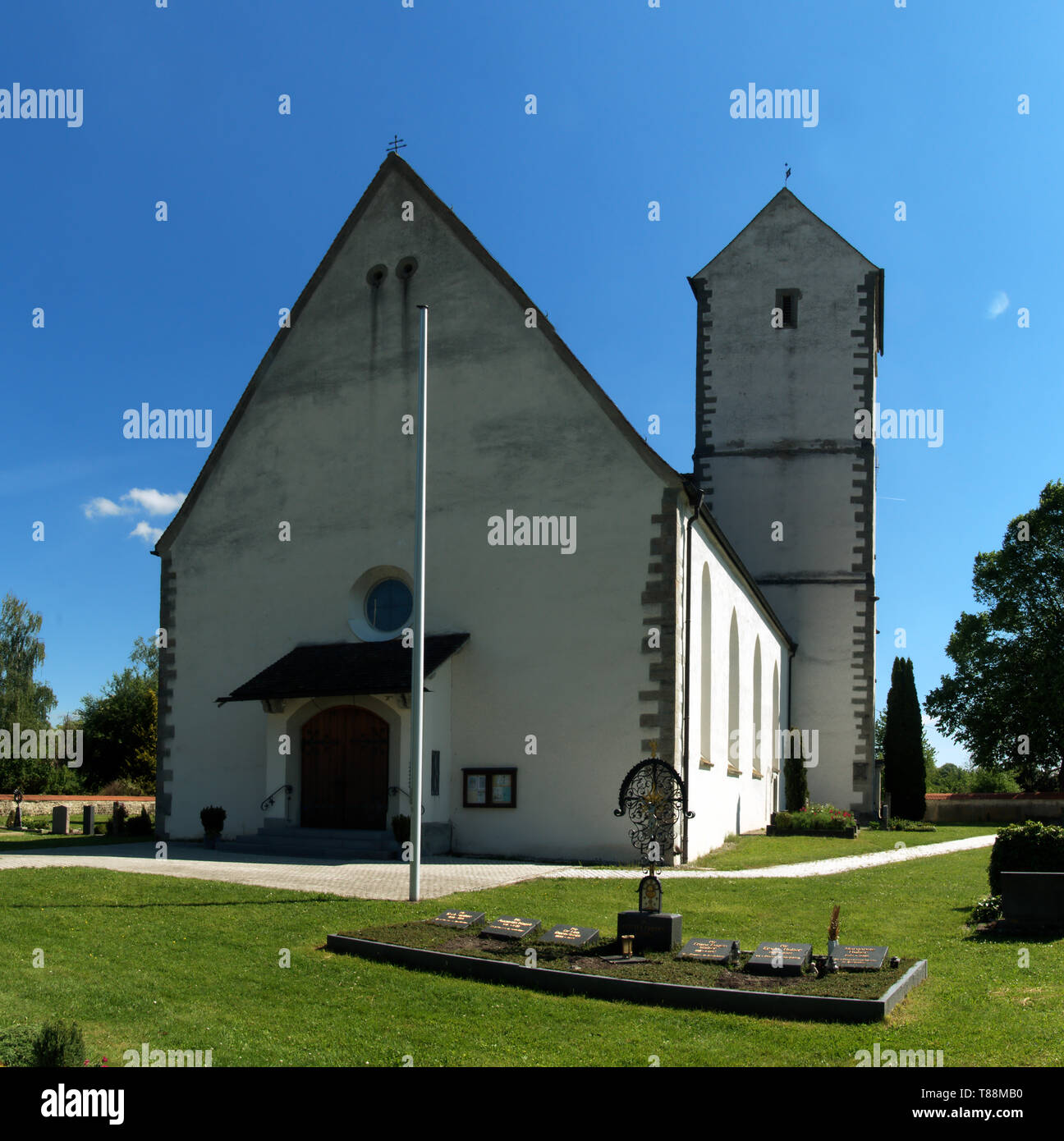 Church in Unteruhldingen on Lake Constance, Germany Stock Photo