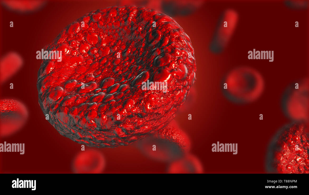 Red blood cells Use as a medical illustration is a 3d image and the ...