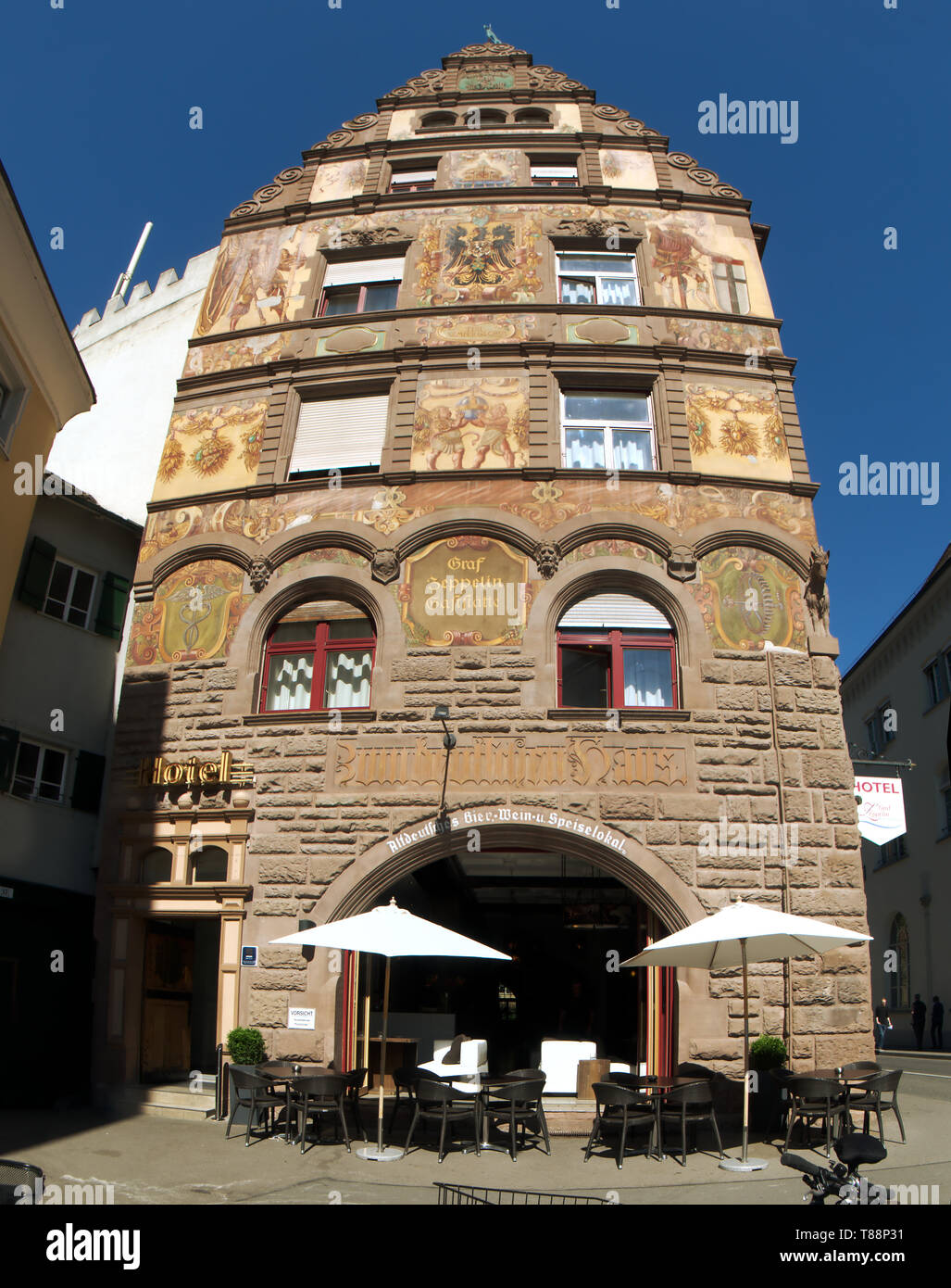 Exterior Of Hotel Graf Zeppelin In Constance Germany Stock Photo Alamy