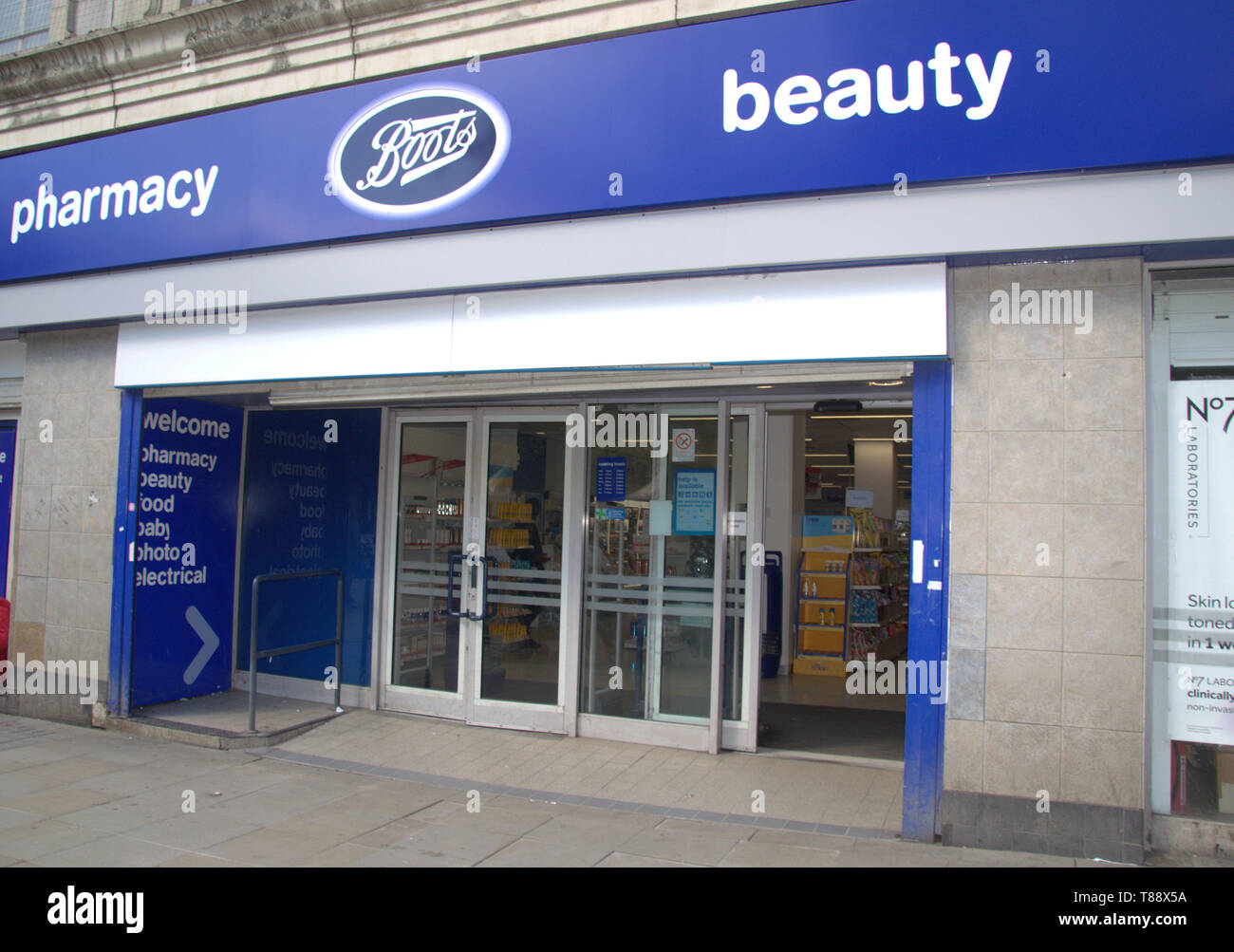 Exterior view of Boots shop in Piccadilly Gardens, Manchester, uk Stock  Photo - Alamy