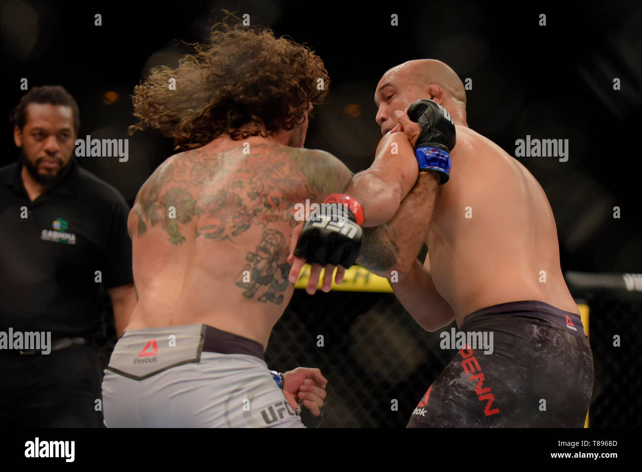 RIO DE JANEIRO, RJ - 11.05.2019: UFC 237 MANAJUNAS VS ANDRADE - Clay Guida &quot;The Carpenter&quot; vs. Bj Penn &quot;The Pgydigy&quot; dur237 237 - Manajunas vs. Andrade. Jeunesse Arena.ena. Rio de Janeiro - RJ. (P: Reinaldo Rdo Reginato/Fotoarena) Stock Photo
