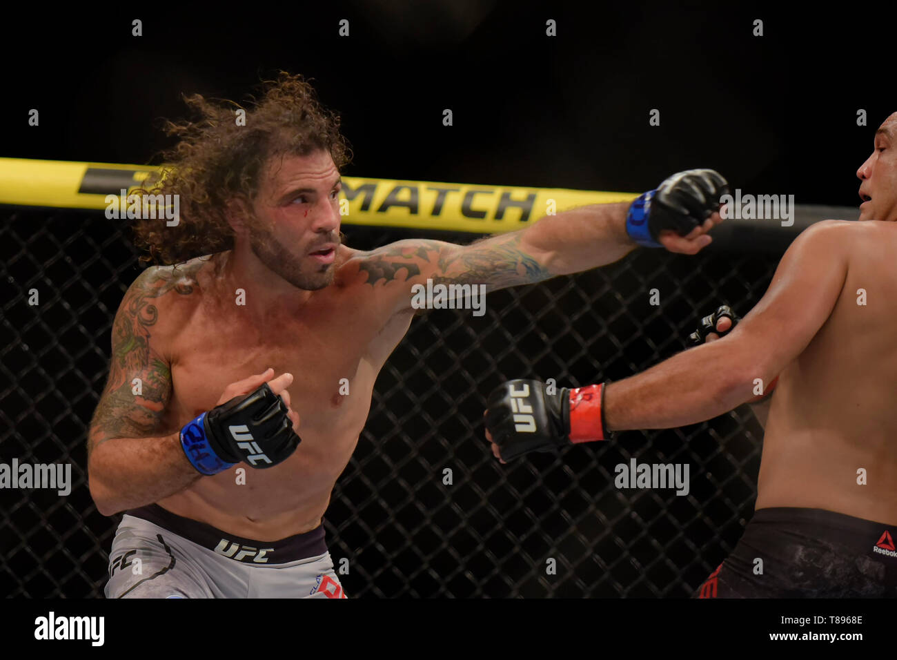 RIO DE JANEIRO, RJ - 11.05.2019: UFC 237 MANAJUNAS VS ANDRADE - Clay Guida &quot;The Carpenter&quot; vs. Bj Penn &quot;The Pgydigy&quot; dur237 237 - Manajunas vs. Andrade. Jeunesse Arena.ena. Rio de Janeiro - RJ. (P: Reinaldo Rdo Reginato/Fotoarena) Stock Photo