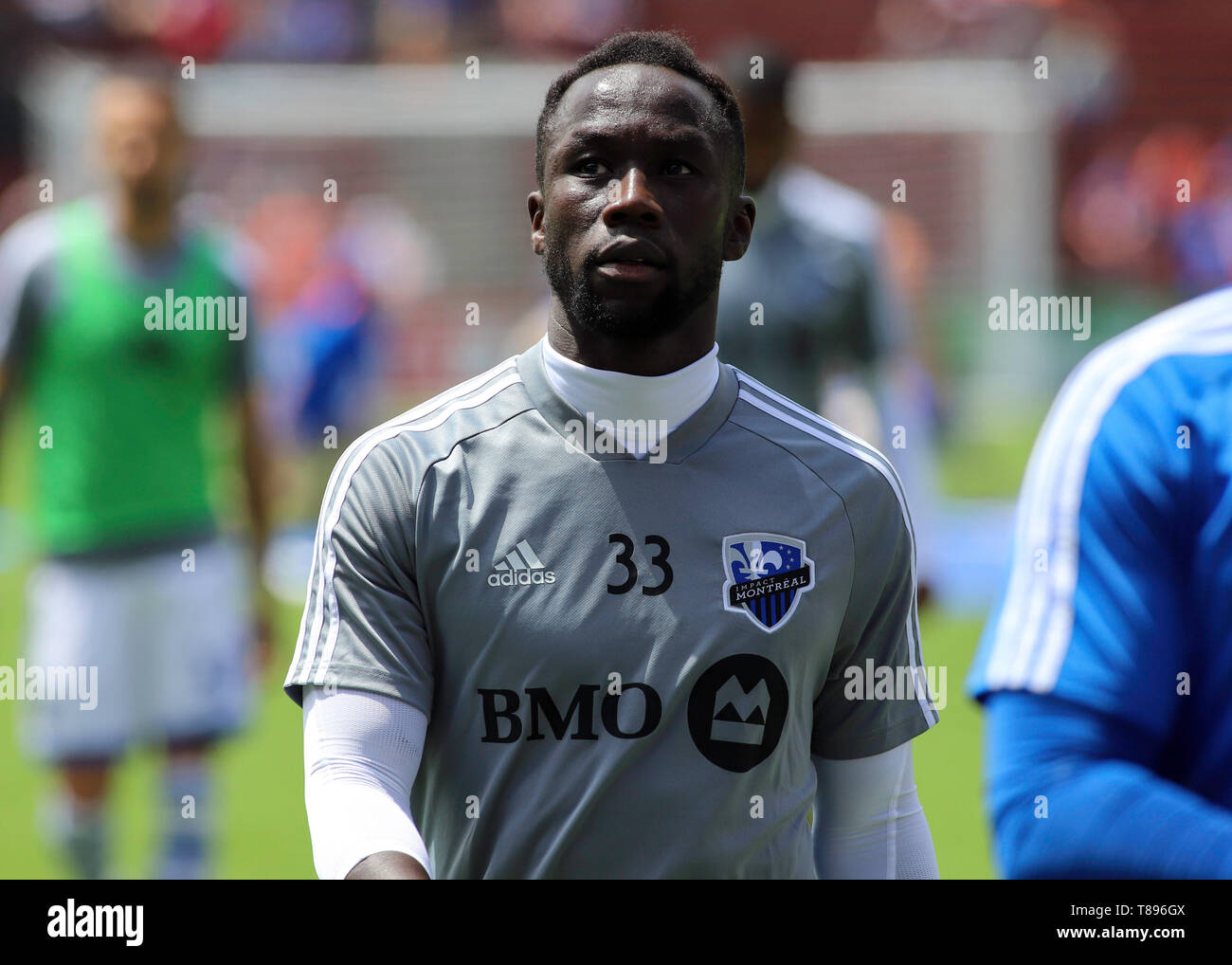 Cincinnati, Ohio, USA. 11th May, 2019. Bacary Sagna of the Montreal Impact prior to an MLS soccer game between FC Cincinnati and Montreal Impact at Nippert Stadium in Cincinnati, Ohio. Kevin Schultz/CSM/Alamy Live News Stock Photo
