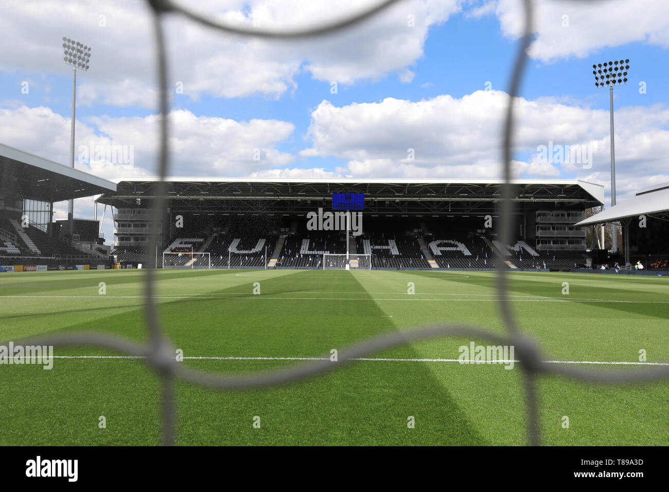 London, UK. 12th May, 2019.   General View of Craven Cottage  during the Premier League match between Fulham and Newcastle United at Craven Cottage, London on Sunday 12th May 2019. Credit: MI News & Sport /Alamy Live News Stock Photo