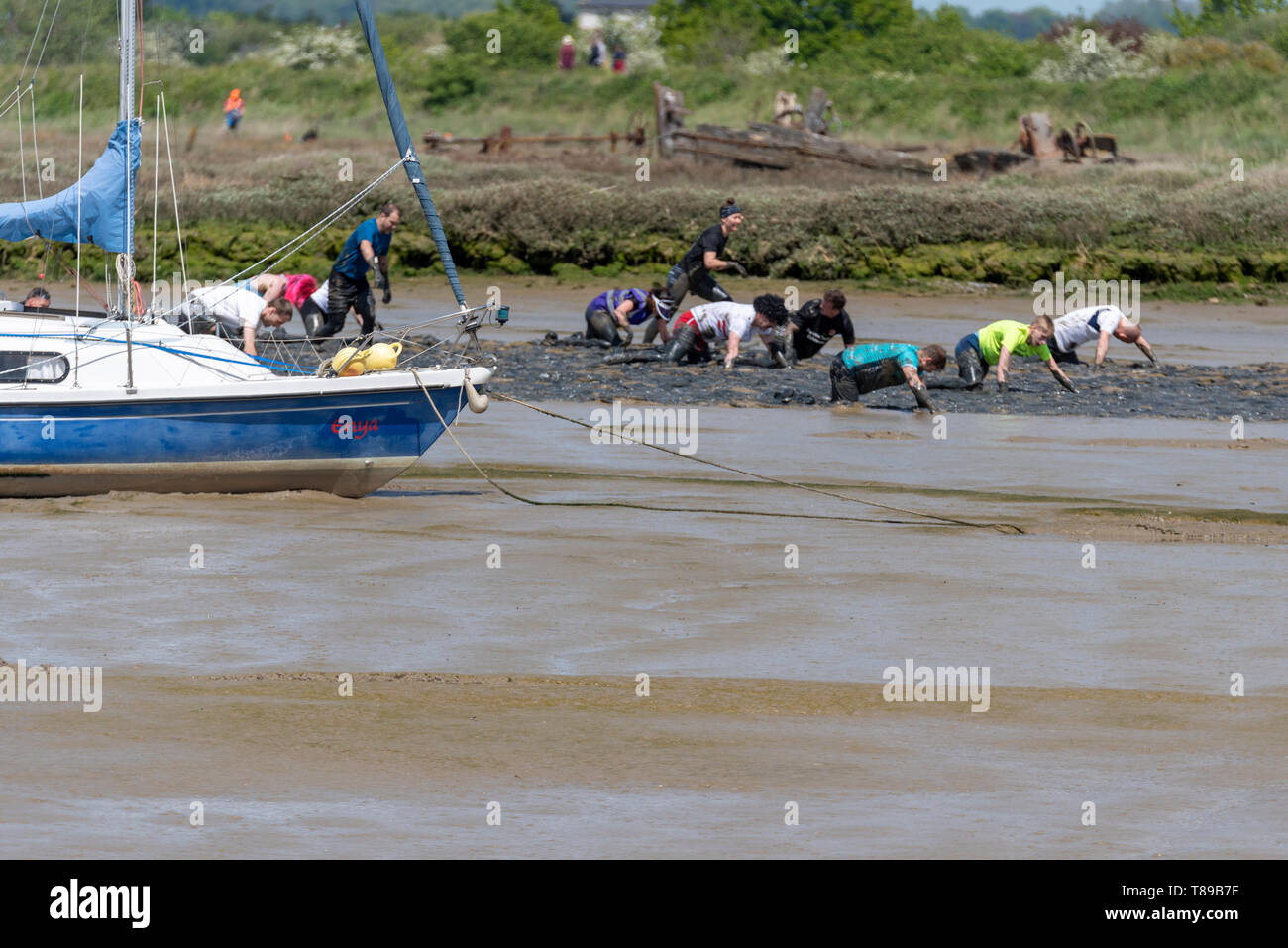 300 runners tackle the course which takes them across the River Chelmer ...