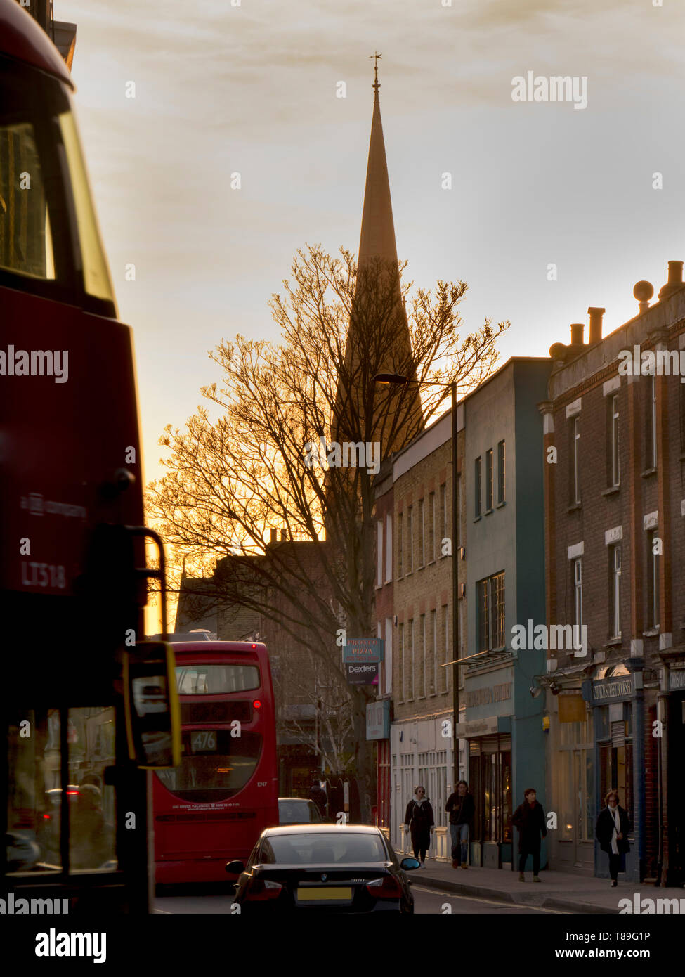 UK, England, London, Stoke Newington church street Stock Photo