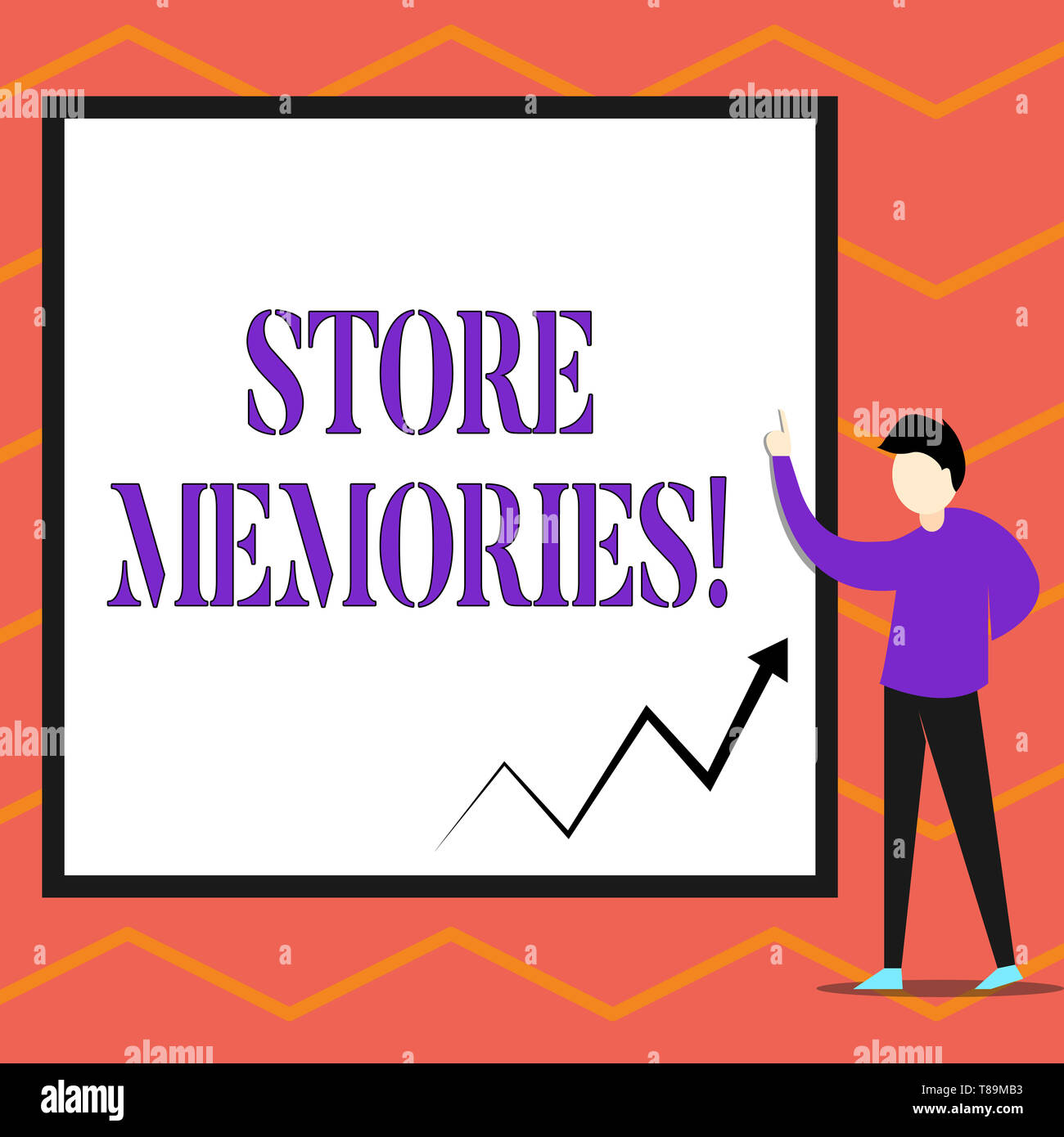 Writing note showing Store Memories. Business concept for the ability