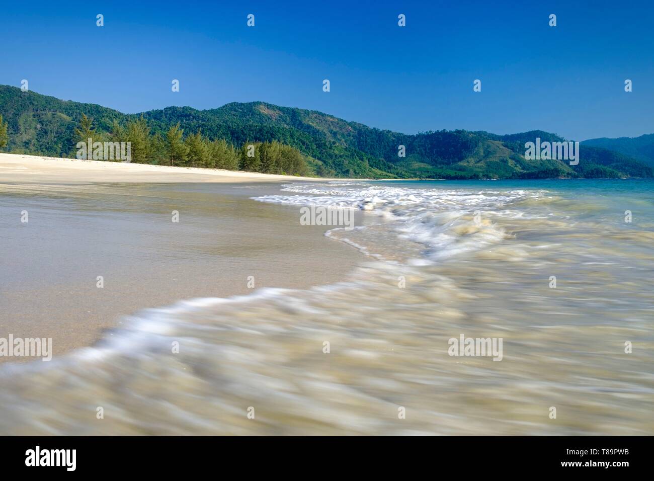 Myanmar, Burma, Tanintharyi region, Dawei or Tavoy, Thizit beach Stock Photo