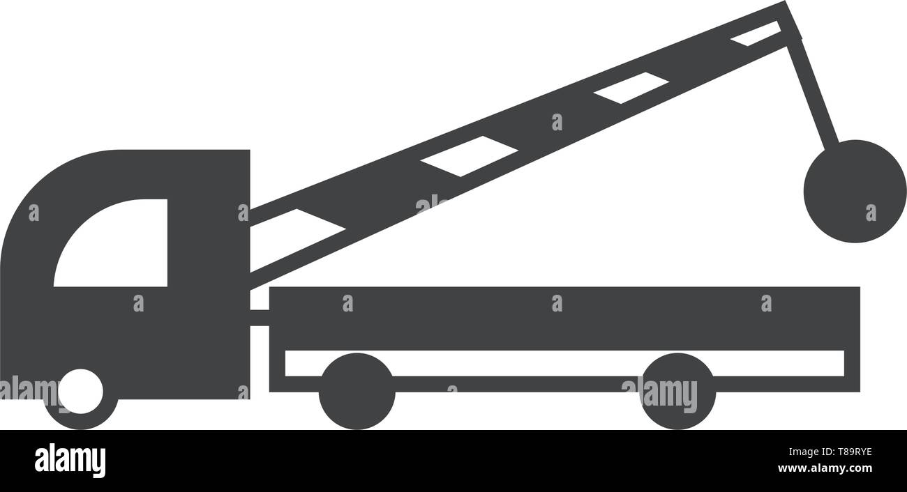 construction truck- vector icon construction service. Stock Vector