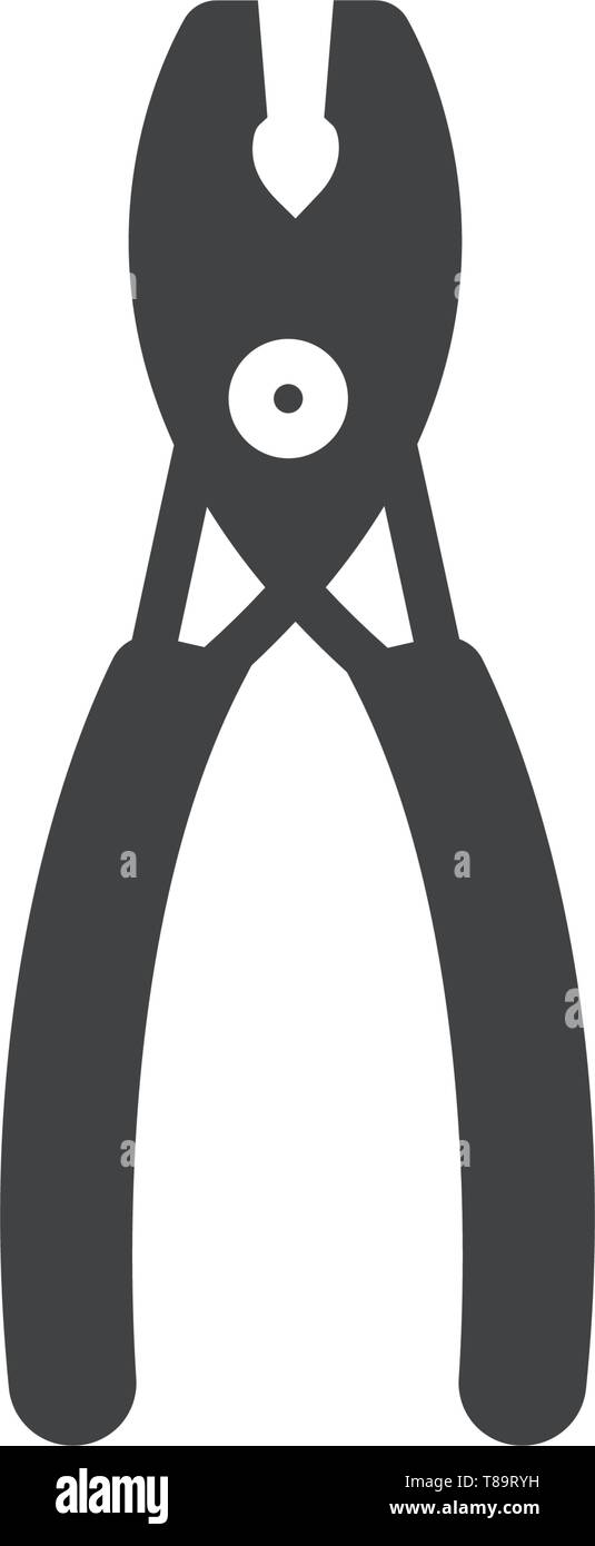 pliers icon- vector sing symbol Stock Vector