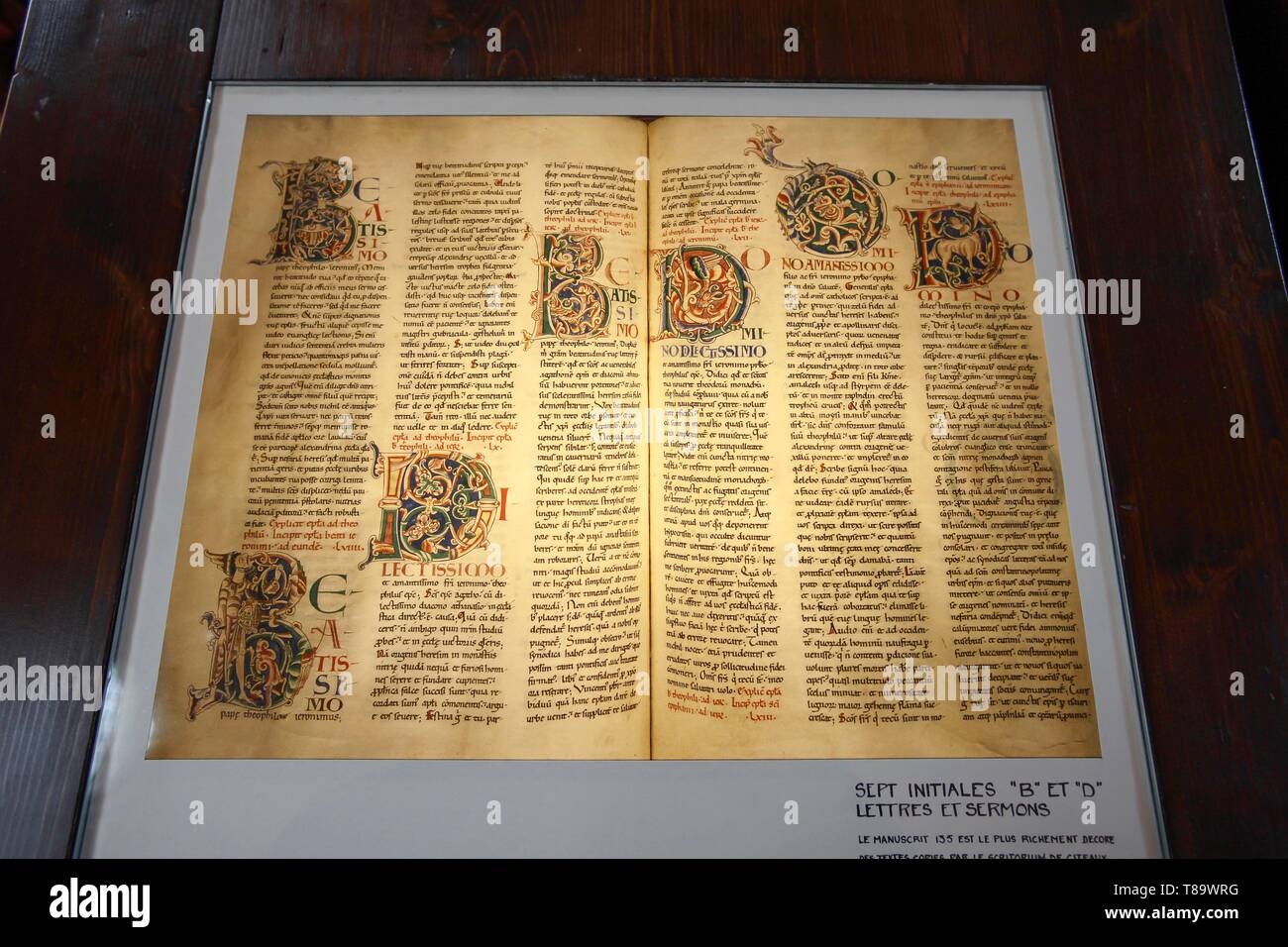 Cistercian abbey manuscript hi-res stock photography and images - Alamy
