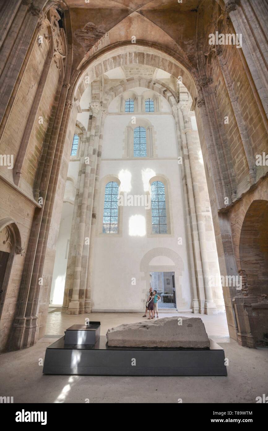 France, Saone et Loire, Cluny, bell tower vault in Cluny Abbey Stock Photo