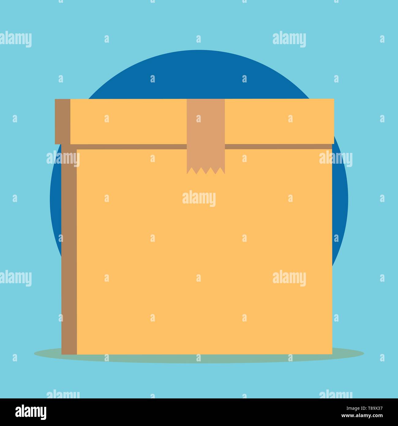 Rectangular equal size hard carton cardboard with irregular zigzag tape ...