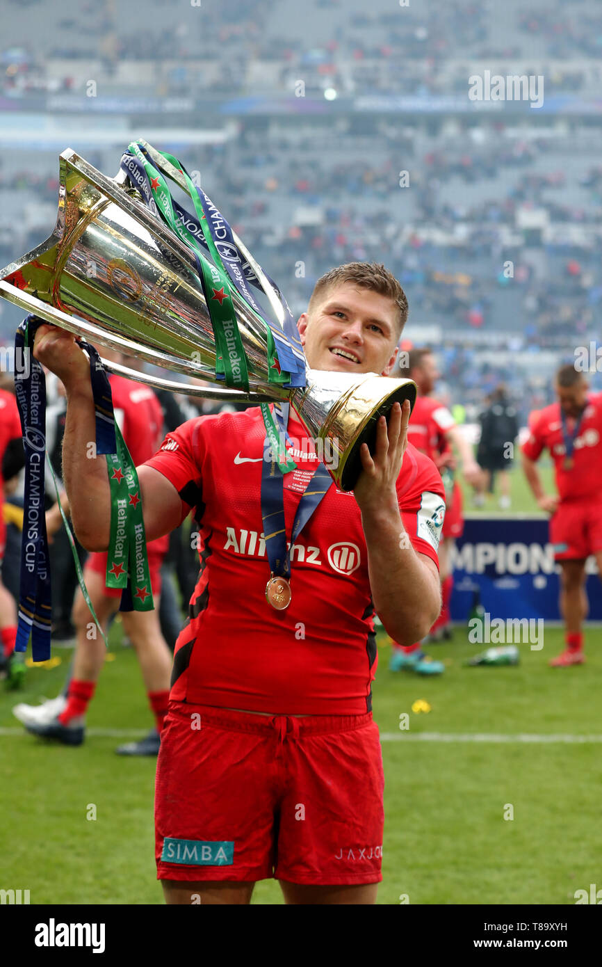 Saracens Owen Farrell Celebrates Winning The Champions Cup Final At St James Park Newcastle Stock Photo Alamy Saracens Owen Farrell Celebrates Winning The Champions Cup Final At St James Park Newcastle Stock Photo Alamy